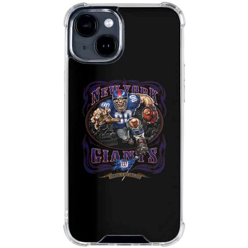 Liquid Blue NFL New York Giants Running Back iPhone 15 Clear Case